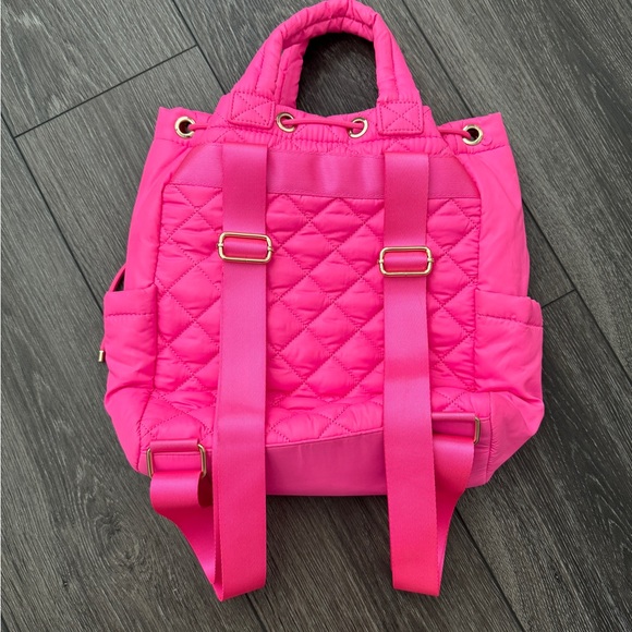 Jill and Ally Quilted Barbie Pink and Gold Backpack - Picture 4 of 7